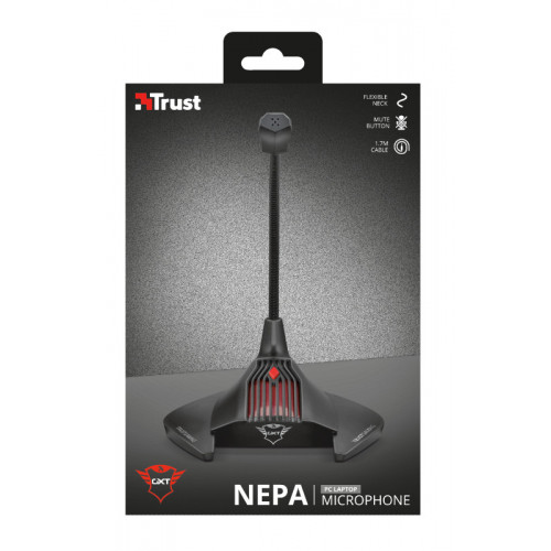 Trust 23467 microfono Microfono per PC Nero