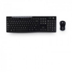 Logitech MK270 - 920-004512 - Kit Tastiera + Mouse Wireless, Black