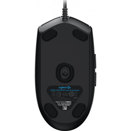 Logitech G G203 LightSync mouse USB tipo A 8000...