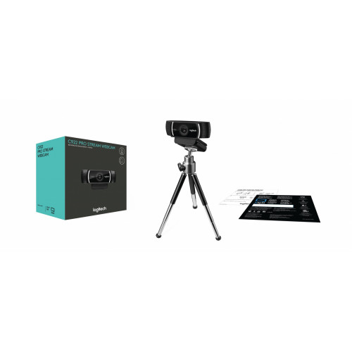 Logitech C922 webcam 1920 x 1080 Pixel USB Nero