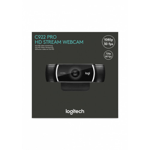 Logitech C922 webcam 1920 x 1080 Pixel USB Nero