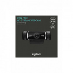 Logitech C922 webcam 1920 x 1080 Pixel USB Nero