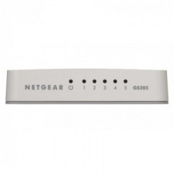 Netgear GS205 Non gestito Gigabit Ethernet (10/100/1000) Bianco