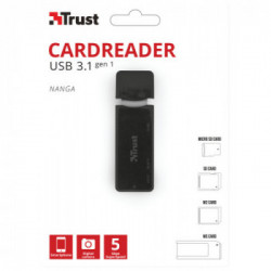 Trust NANGA lettore di schede Nero USB 3.2 Gen 1 (3.1 Gen 1) Type-A