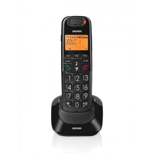 Brondi Bravo Bright Telefono DECT Nero...