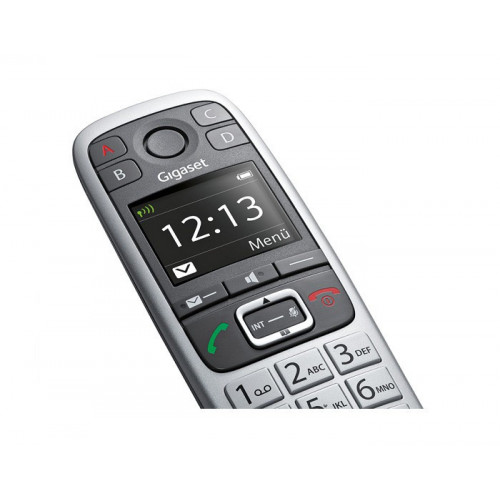 Gigaset E 560 Telefono DECT Nero, Argento...