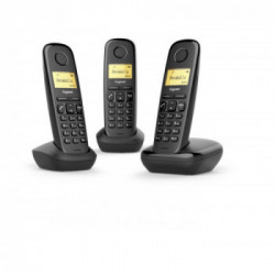 Gigaset A170 Trio Telefono analogico/DECT Nero Identificatore di chiamata