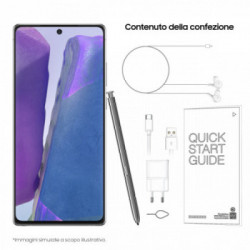 Samsung Galaxy Note20 5G Smartphone, Display 6.7" Super AMOLED Plus FHD+, 3 fotocamere posteriori, 256GB Espandibili, RAM 8GB,