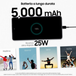 Samsung Galaxy A72 smartphone 17 cm (6.7") Doppia SIM Android 11 4G USB tipo-C 6 GB 128 GB 5000 mAh Nero