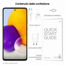 Samsung Galaxy A72 smartphone 17 cm (6.7") Doppia SIM Android 11 4G USB tipo-C 6 GB 128 GB 5000 mAh Nero