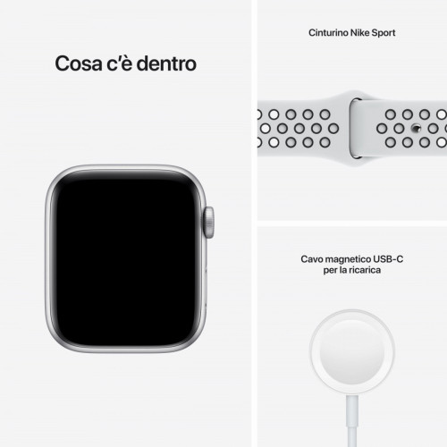 Apple Watch Nike SE GPS, 44mm Cassa in...