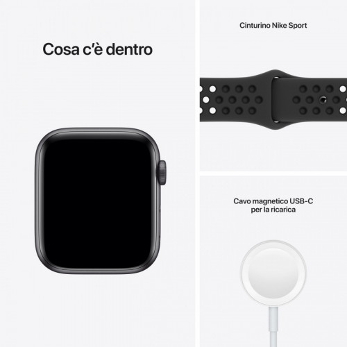 Apple Watch Nike SE GPS, 44mm Cassa in...