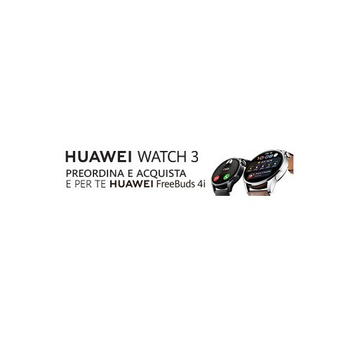 Huawei WATCH 3 L11E, Black, cinturino in...