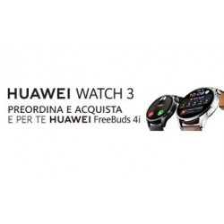 Huawei WATCH 3 L11E, Black, cinturino in fluoroelastomero nero