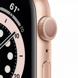 Apple Watch Serie 6 GPS, 40mm in alluminio oro con cinturino Sport Rosa sabbia