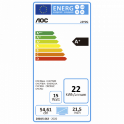 AOC Value-line 22V2Q monitor piatto per PC 54,6 cm (21.5") 1920 x 1080 Pixel Full HD LED Nero