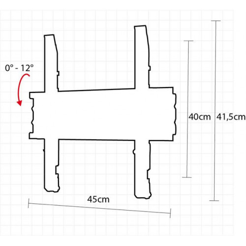 OMB Tilt 400 132,1 cm (52") Nero