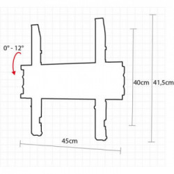 OMB Tilt 400 132,1 cm (52") Nero