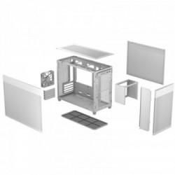 ASUS Prime AP201 MicroATX Mini Tower Bianco