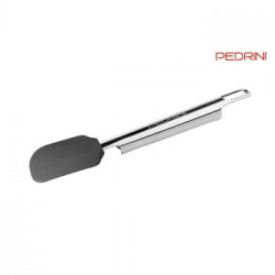 Pedrini 06GD030, Spatola in Silicone con Manico in Acciaio