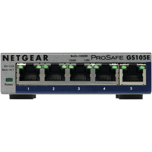 Netgear GS105E-200PES switch di rete Gestito...