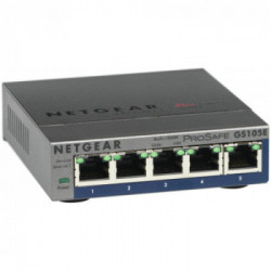 Netgear GS105E-200PES switch di rete Gestito L2/L3 Gigabit Ethernet (10/100/1000) Grigio