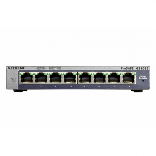 Netgear GS108E Gigabit Ethernet (10/100/1000) Nero