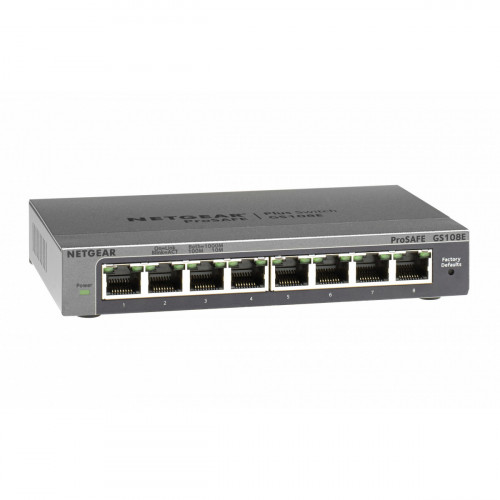 Netgear GS108E Gigabit Ethernet (10/100/1000) Nero