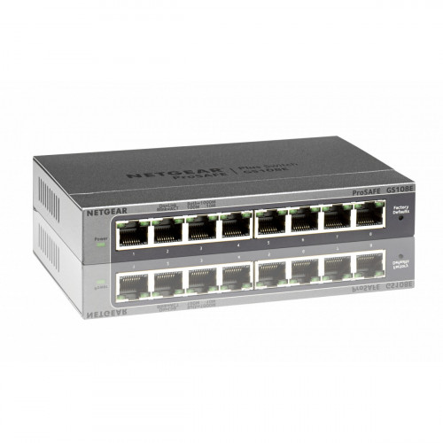 Netgear GS108E Gigabit Ethernet (10/100/1000) Nero