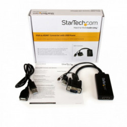 StarTech.com Adattatore Convertitore VGA a HDMI con Audio via USB - Cavo Convertitore Portatile VGA a HDMI - 1080p