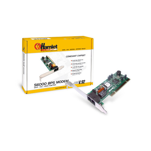 Hamlet Modem fax V.92 Bus PCI 32Bit ricezione...