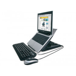 Hamlet Kit Tiramisù piattaforma per Notebook con tastiera e mouse usb