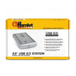 Hamlet USB 2.0 station box esterno per hard disk sata 3,5'' USB 2.0