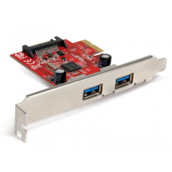 Hamlet Scheda Usb 3.0 PCI Express con 2 porte