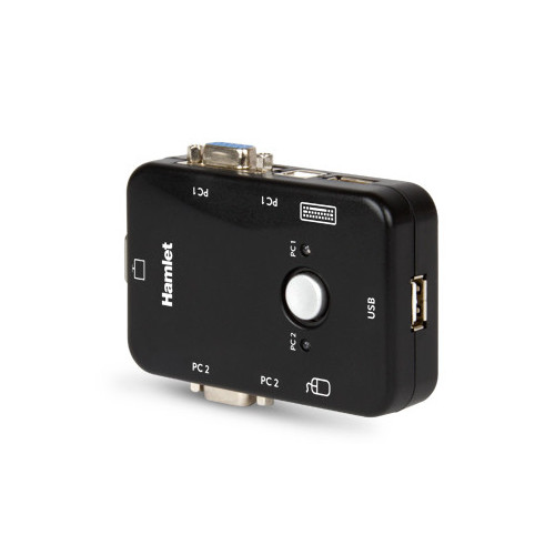 Hamlet KVM Smart Control Switch a 3 porte usb...