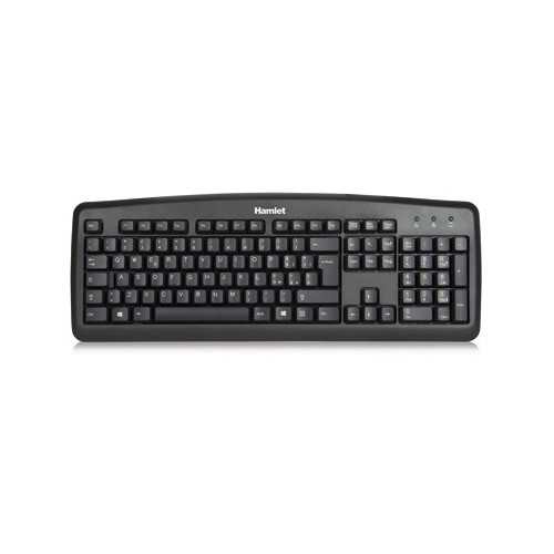 Hamlet Black Soft Touch tastiera usb italiana...