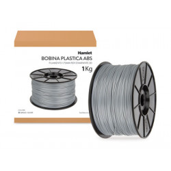 Hamlet Bobina di filamento per stampanti 3D 3DX100 in ABS Grigio da 1kg