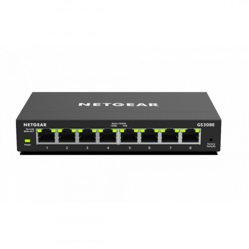Netgear GS308E Gestito Gigabit Ethernet...