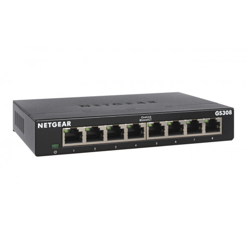 Netgear GS308-300PES switch di rete Non gestito...