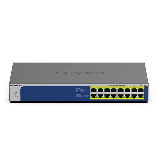 Netgear GS516PP Non gestito Gigabit Ethernet...