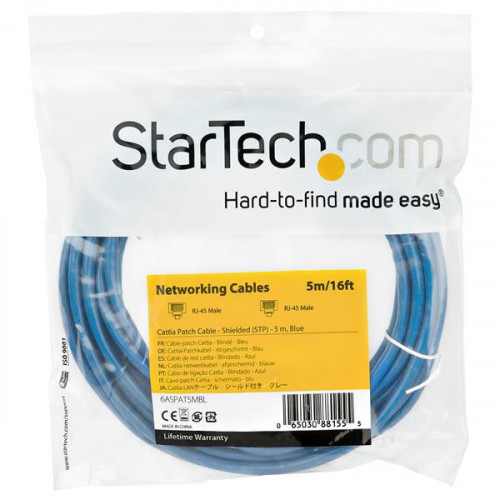 StarTech.com Cavo di rete Ethernet RJ45 CAT6a...