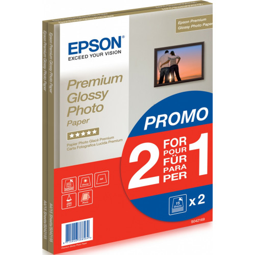 Epson Premium Glossy Photo Paper - A4 - 2x 15...