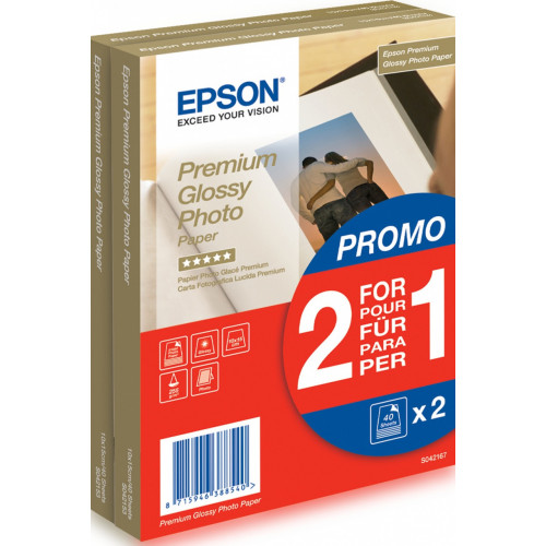 Epson Premium Glossy Photo Paper - 10x15cm - 2x...
