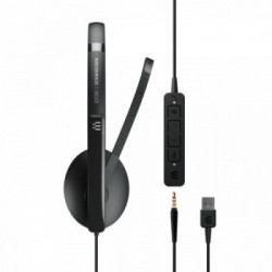 EPOS | SENNHEISER ADAPT 135T USB II Cuffia Padiglione auricolare Connettore 3.5 mm USB tipo A Nero
