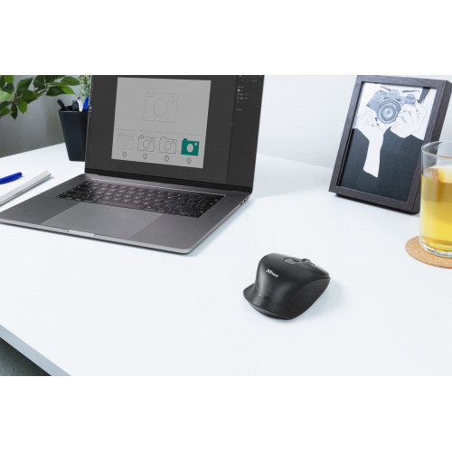 Trust Ozaa mouse Mano destra RF Wireless Ottico...