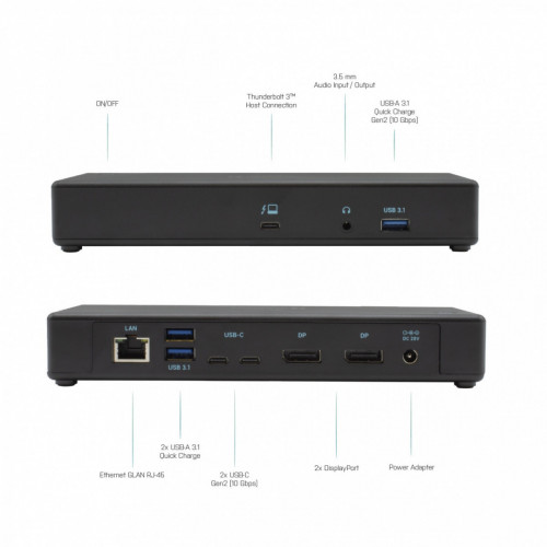 i-tec Thunderbolt3/USB-C Dual DisplayPort 4K...