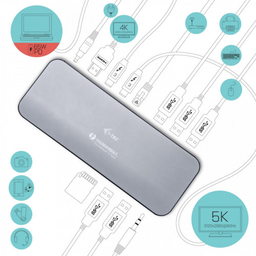 i-tec Metal Thunderbolt 3 Dual 4K Docking...