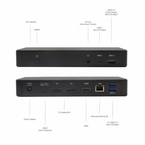i-tec USB-C/Thunderbolt 3 Triple Display...