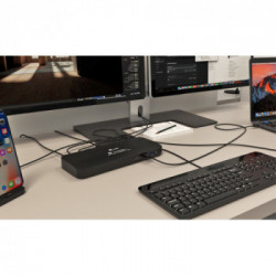 i-tec Thunderbolt 3 Dual 4K Docking Station + USB-C to DP Cable (1,5 m) with Power Delivery 85W + Two TB3 Cables: 150cm & 70cm