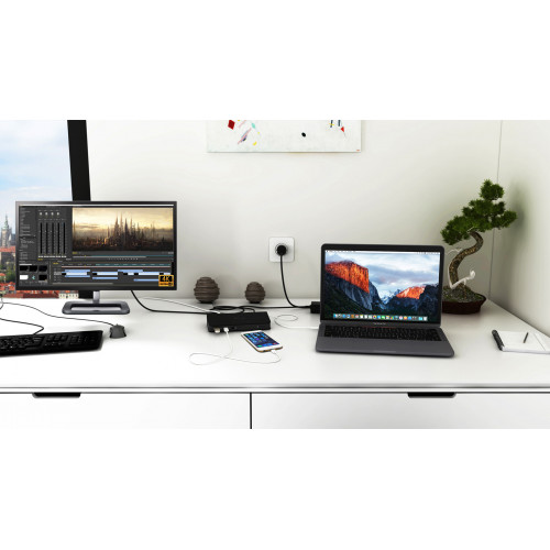 i-tec USB-C Dual Display MST Docking Station +...